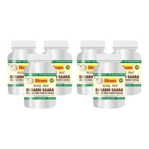 Surabhi Saara - Desi Cow Urine Powder Capsule (100 Capsules * 6 Bottles)